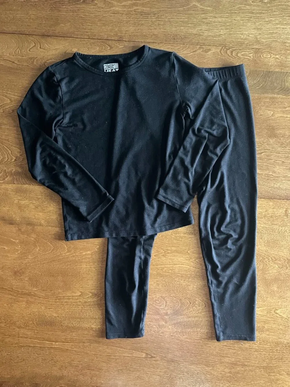 32 Degrees black baselayer set S 6-7